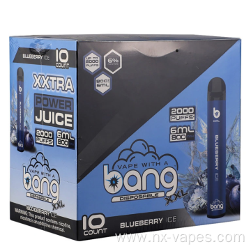 Good Sales Disposable Vape Bang XXL 2000 Puffs